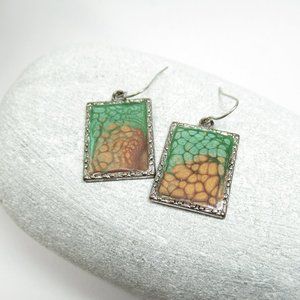 Ooak Painted earrings